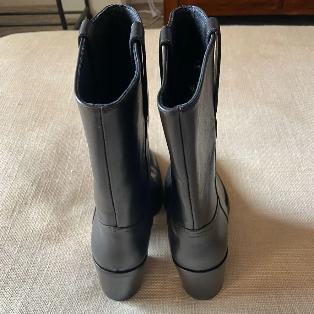 Jeffrey Campbell Desert Western Boot in Black Natural 6.5